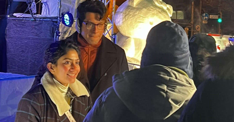 Junaid Khan and Sai Pallavi enjoy the Sapporo Snow Festival amidst filming for their untitled next