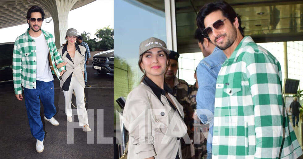 Kiara Advani and Sidharth Malhotra clicked at the airport today. See pics: