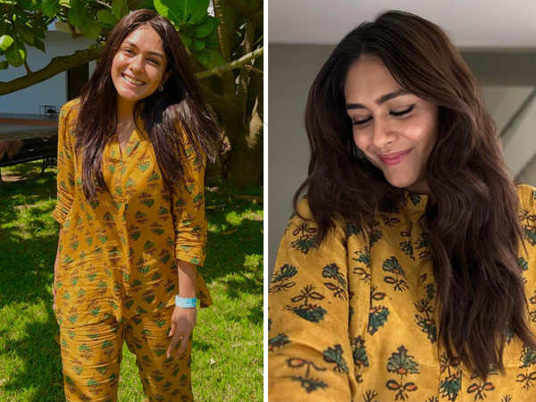 Mrunal Thakur enjoys a summery getaway with her parents. See pics