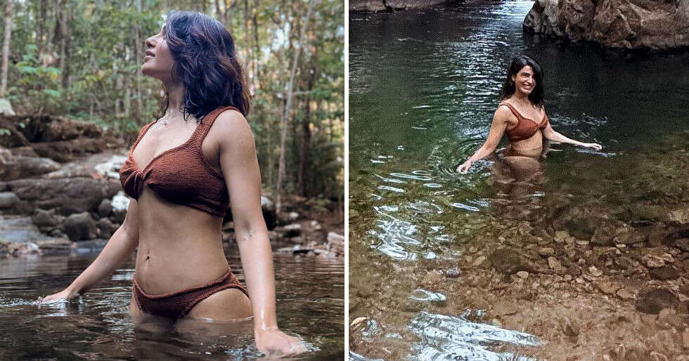 Samantha Ruth Prabhu swims in a lake during her Malaysian vacation