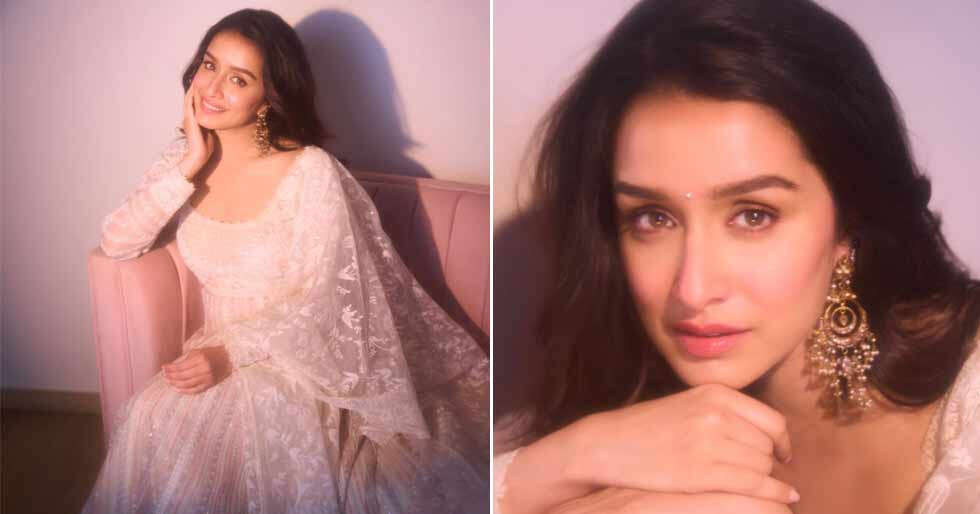 Shraddha Kapoor dons a dreamy white ethnic ensemble, see pics