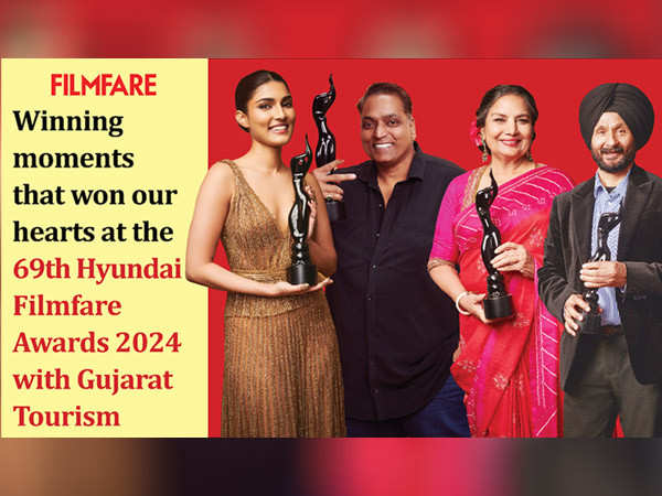 Vikrant Massey & more react to winning at the 69th Hyundai Filmfare Awards 2024 with Gujarat Tourism