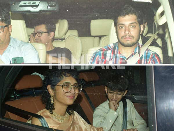 Aamir Khan, Junaid Khan arrive at Salman Khan's home ahead of Ira Khan, Nupur Shikhare's wedding