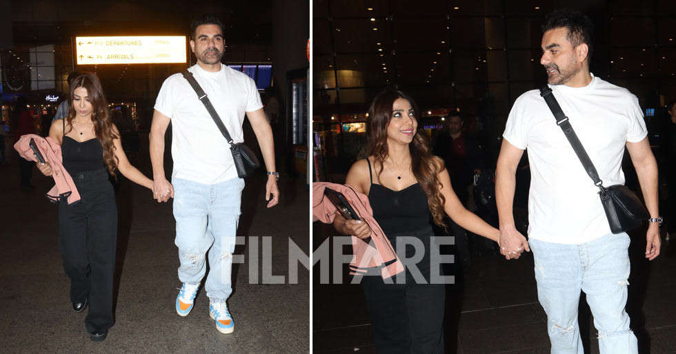 Newlyweds Arbaaz Khan And His Wife Sshura Khan Return From Their Honeymoon Get Papped At