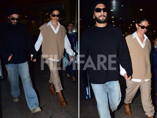 Ranveer Singh and Deepika Padukone exude winter fashion goals as they ...