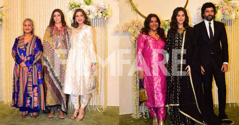 Ira Khan-Nupur Shikhare reception: Farhan Akhtar, Jaya Bachchan and more attend