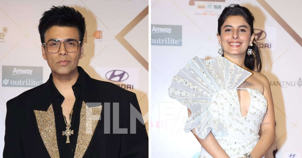 69th Hyundai Filmfare Awards 2024 with Gujarat Tourism Curtain Raiser: Karan Johar and Isha Talwar w