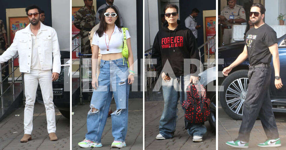 Ranbir Kapoor, Sara Ali Khan and more jet off for the 69th Hyundai Filmfare Awards 2024 with Gujarat