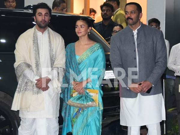 Alia Bhatt, Ranbir Kapoor and Rohit Shetty leave for Ayodhya. See pics: