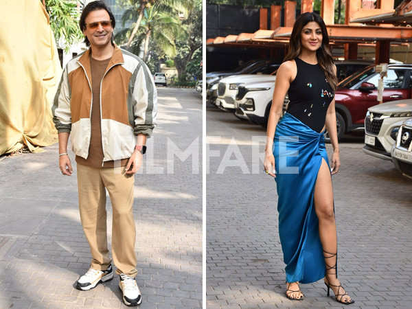Shilpa Shetty and Vivek Oberoi step out in style to promote Indian Police Force. See pics: