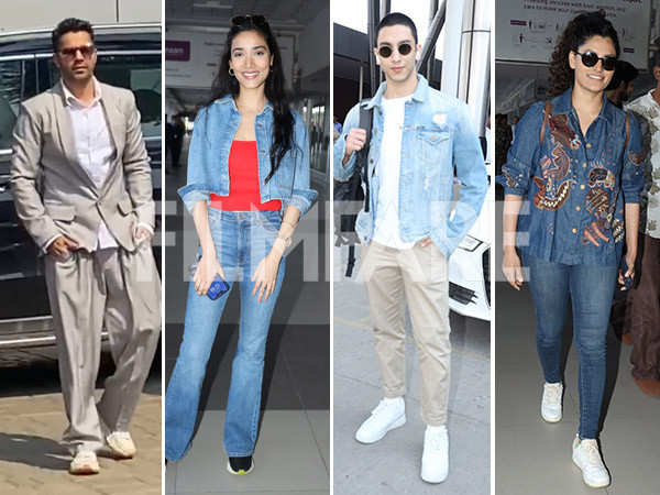 Varun Dhawan, Medha Shankr and others jet off for the 69th Hyundai Filmfare Awards 2024 with Gujarat Tourism