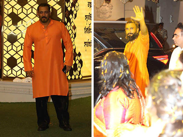 Here’s how Salman Khan and Ranveer Singh celebrated Anant-Radhika's haldi