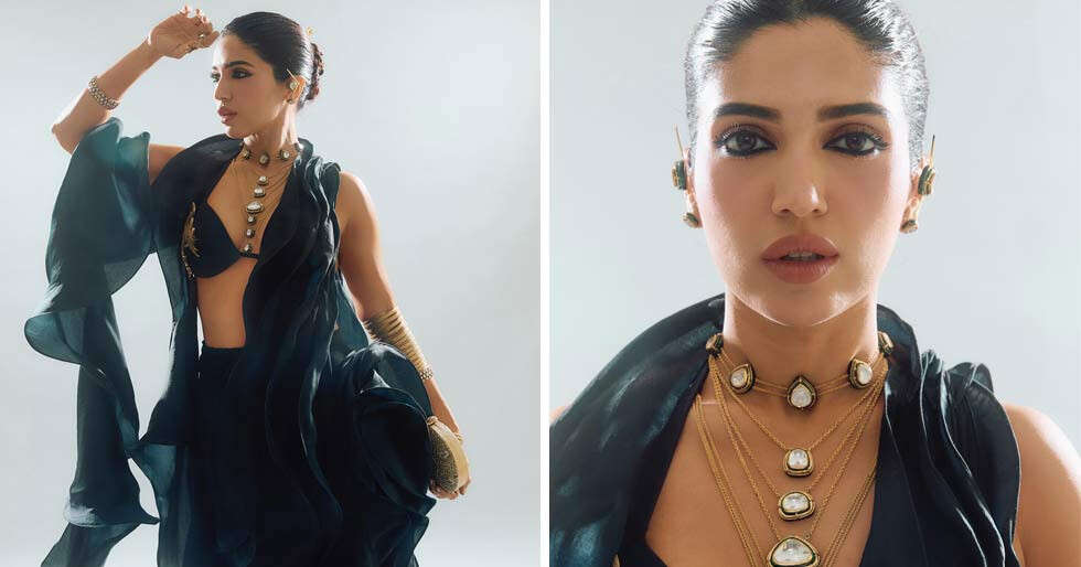 Bhumi Pednekar turns heads in a black ensemble