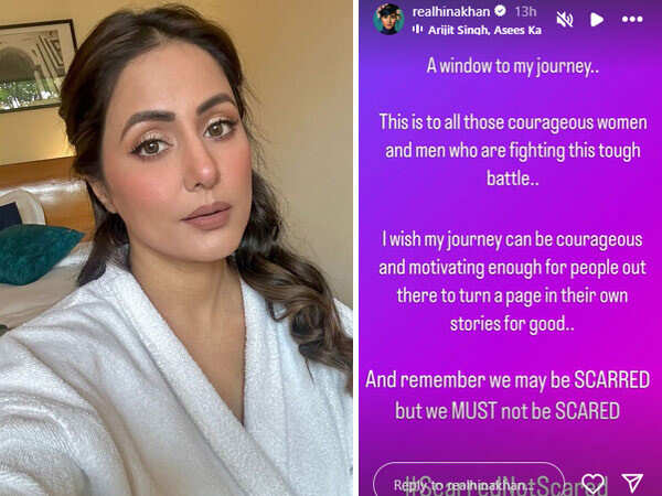 Hina Khan encourages cancer survivors post her breast cancer diagnosis ...