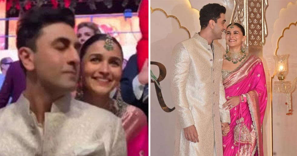 Ranbir Kapoor and Alia Bhatt viral video from Anant-Radhika’s wedding