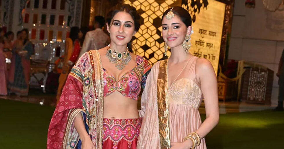 Sara Ali Khan & Ananya Panday’s unmissable camaraderie at Anant-Radhika’s haldi