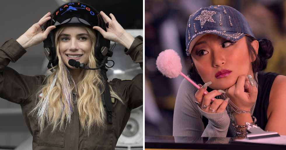 Exclusive: Emma Roberts & Poppy Liu on Space Cadet & “intellectual bimbos”