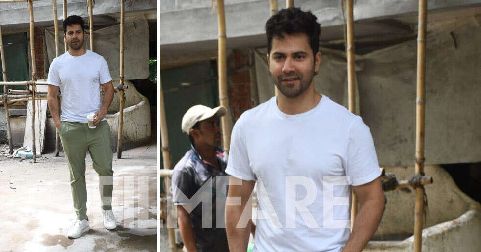 Pictures: Varun Dhawan snapped post a rigorous dance session