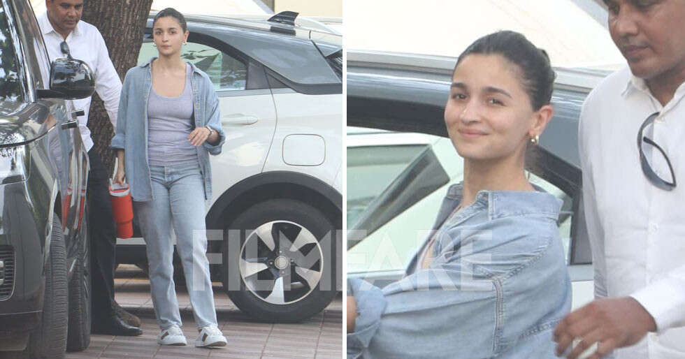 Photos: Alia Bhatt gets clicked at Sanjay Leela Bhansali’s home