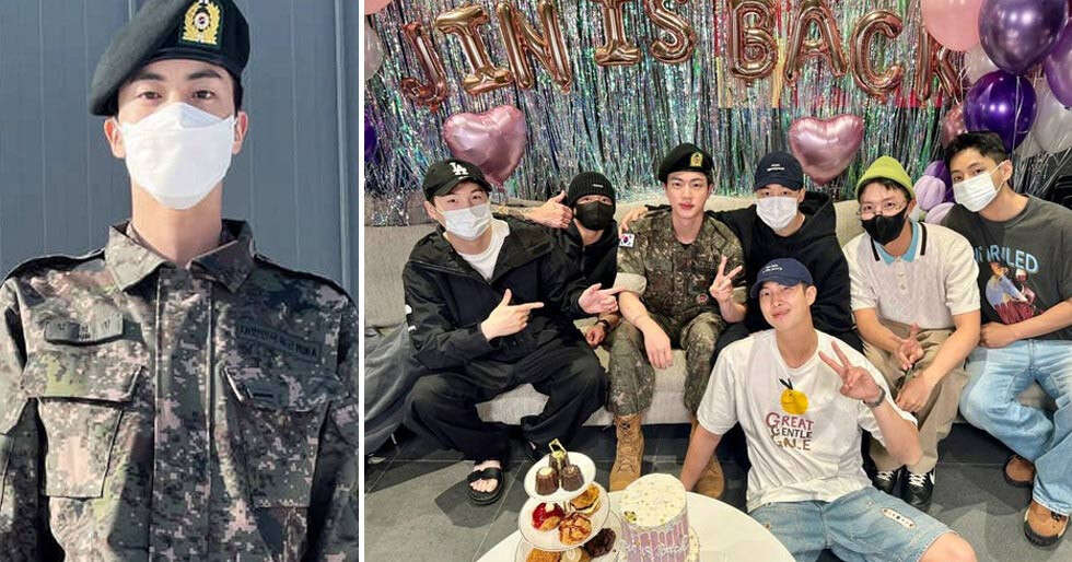 BTS shares a heartwarming group photo after Jin’s return from the military