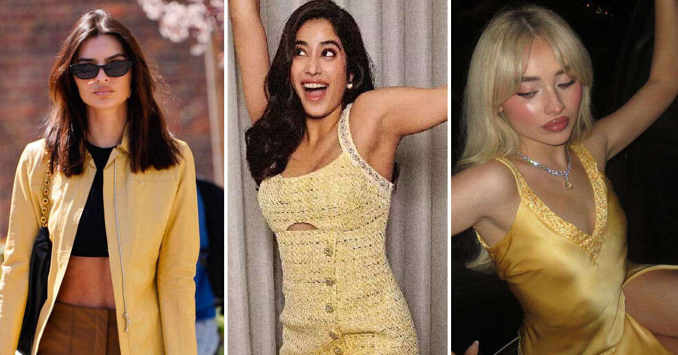 How Celebs are Wearing Butter Yellow, The Colour of The Season ...