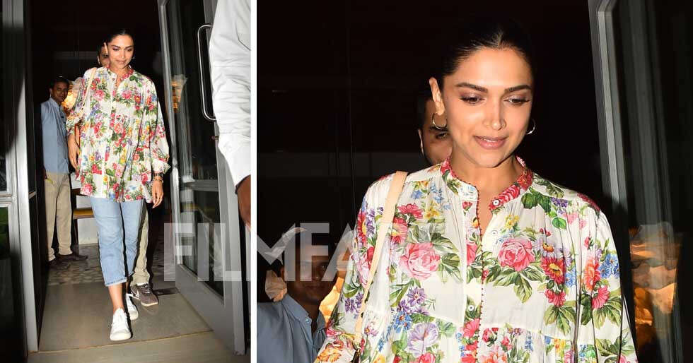 Deepika Padukone clicked out and about in the city with her family