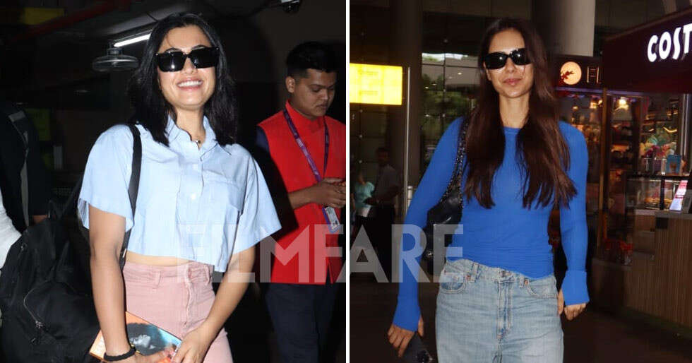 Photos: Rashmika Mandanna and Sonam Bajwa snapped at the airport ...