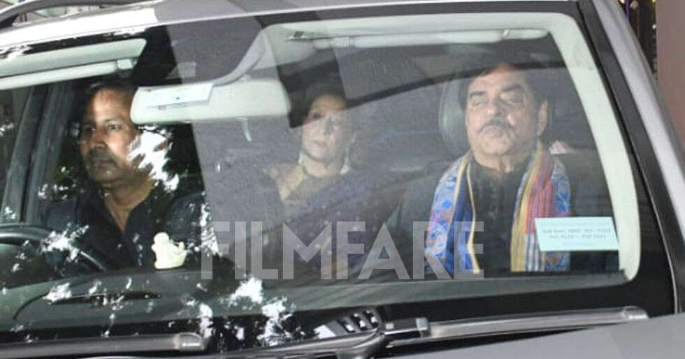 Shatrughan Sinha and Poonam Sinha leave for Sonakshi Sinha’s wedding