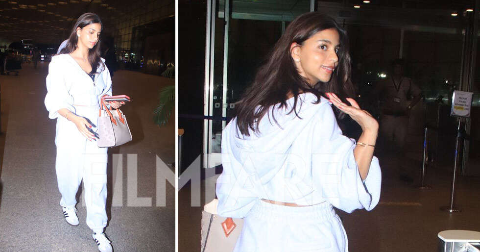 Suhana Khan looks chic as she gets clicked at the airport | Filmfare.com