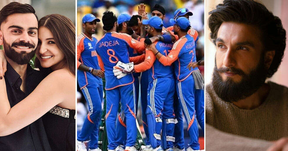 Ranveer Singh, Anushka Sharma & more celebs cheer for India’s T20 World Cup win