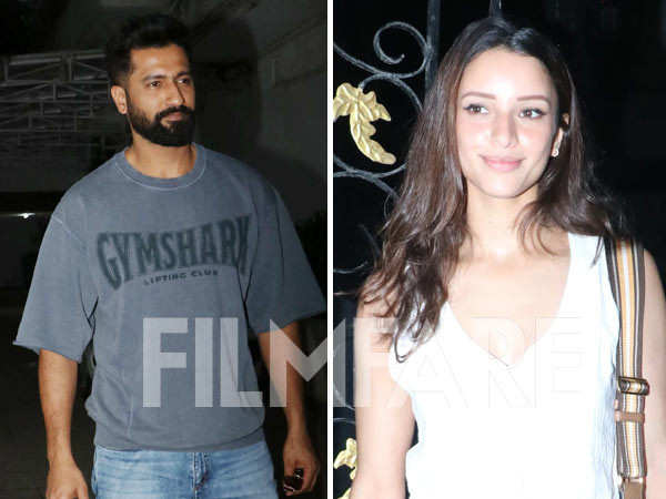 Triptii Dimri and Vicky Kaushal clicked in the city