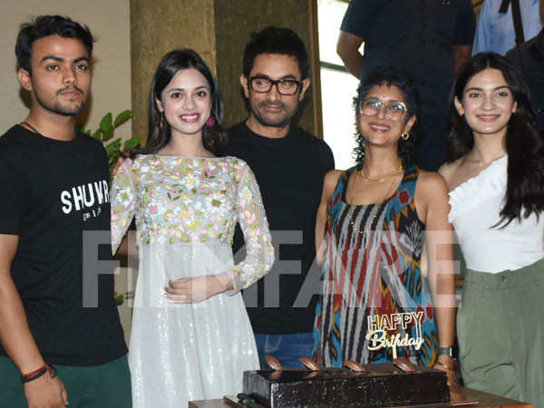 Aamir Khan celebrates his birthday with media, feeds cake to Kiran Rao