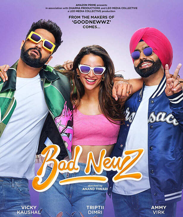 Vicky Kaushal, Triptii Dimri and Ammy Virk’s film is titled Bad Newz ...