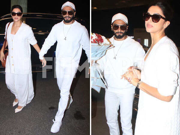 Ranveer Singh & Deepika Padukone Get Clicked at Airport for First Time ...