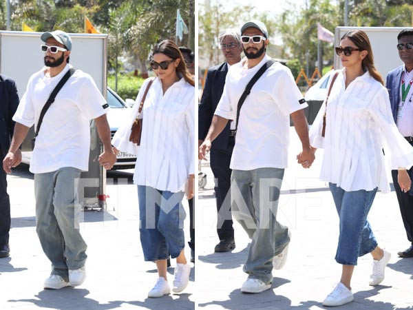 Soon to be parents, Deepika Padukone and Ranveer Singh get clicked in the city. Pics: