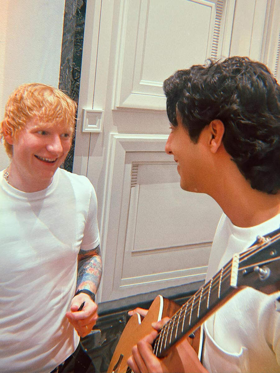 Ed Sheeran Ahaan Panday