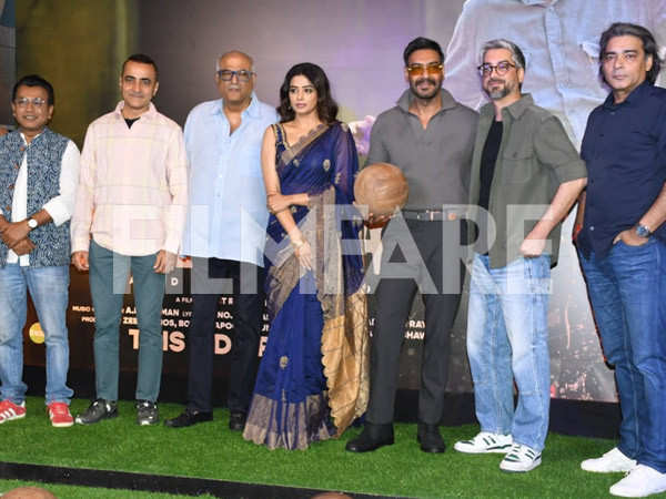 Ajay Devgn, Priyamani and others at Maidaan trailer launch. See Pics: