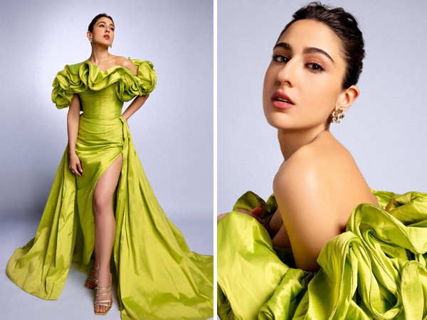 Sara Ali Khan steals the spotlight in a stunning neon green dress. See pics: