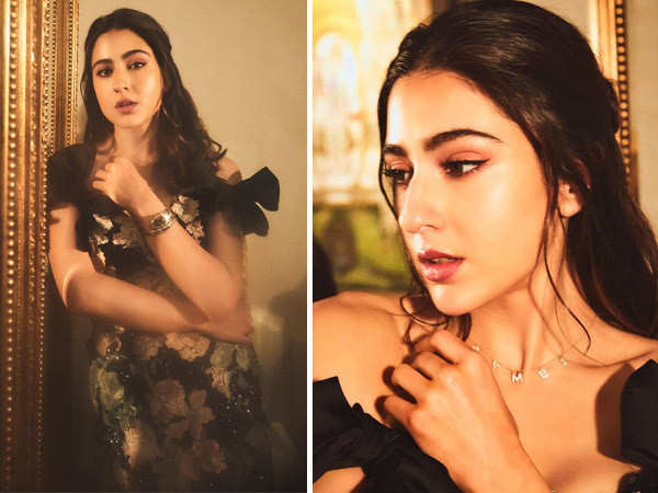 In Pics: Sara Ali Khan sported a floral ruffle gown for the Murder Mubarak Premiere