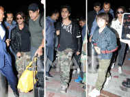 Shah Rukh Khan and family return from Jamnagar after Anant-Radhika's pre-wedding festivities. Pics: