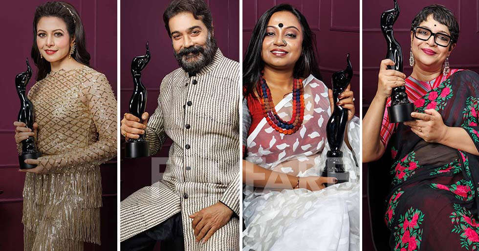 Joy Filmfare Awards Bangla 2024: The winners pose with the Black Lady