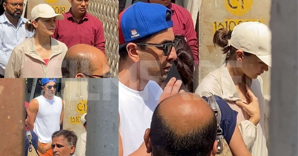 Ranbir Kapoor and Alia Bhatt clicked at their new home