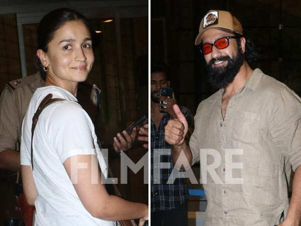 Alia Bhatt and Vicky Kaushal clicked at the airport | Filmfare.com