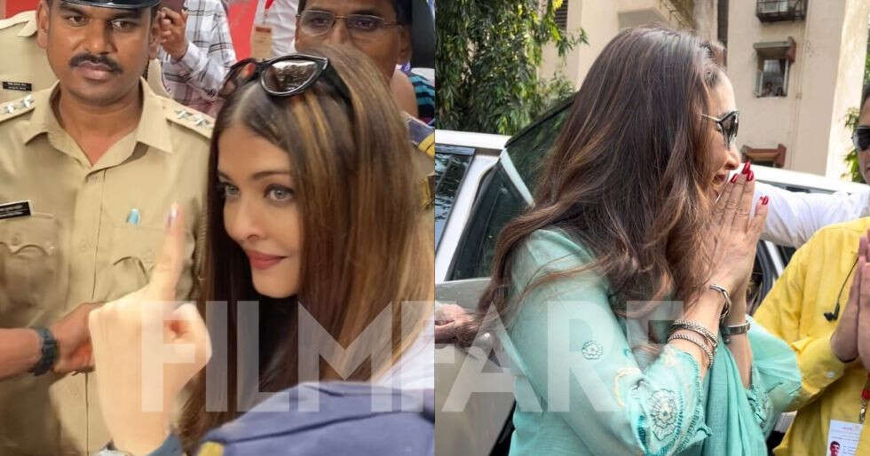 Amitabh Bachchan, Aishwarya Rai, Madhuri Dixit Nene cast their vote