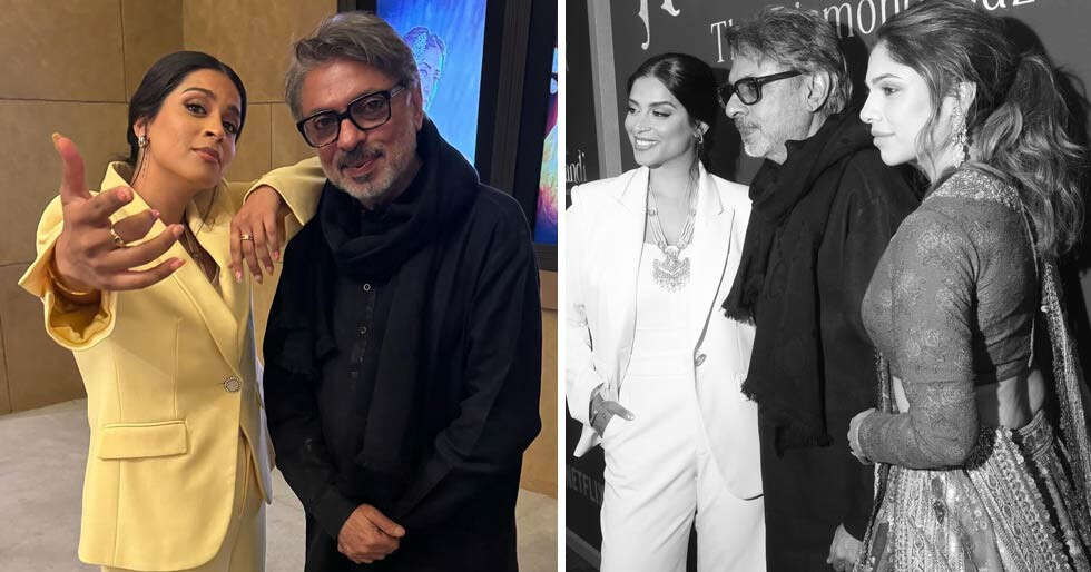 Lilly Singh and Sanjay Leela Bhansali meet at Heeramandi’s LA premiere