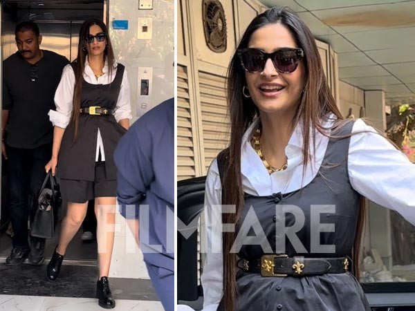 Sonam Kapoor turned heads with black and white ensemble