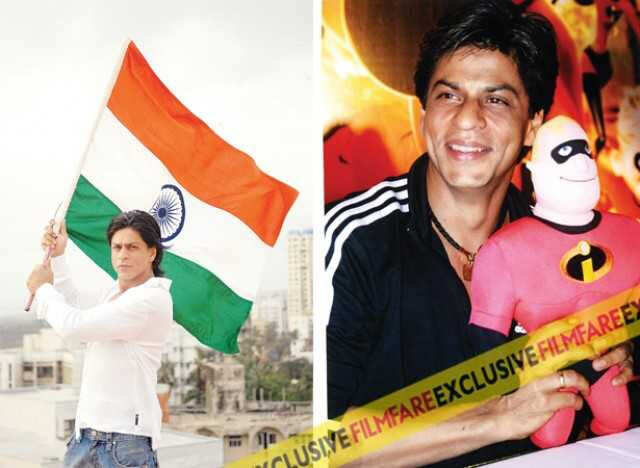 Shah Rukh Khan India flag