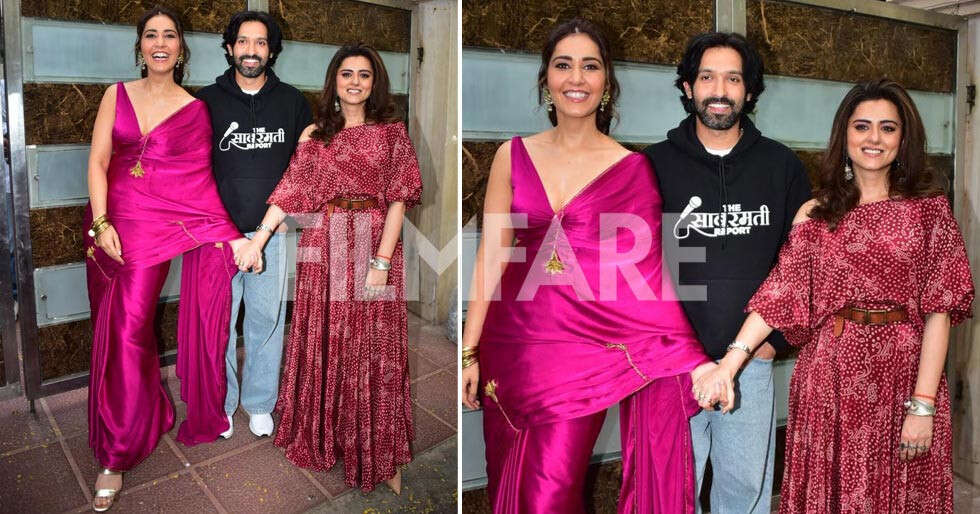 Photos: Vikrant Massey and Raashii Khanna promote The Sabarmati Report