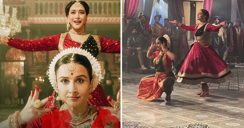 Watch: Madhuri Dixit and Vidya Balan Team up in Viral BTS Video