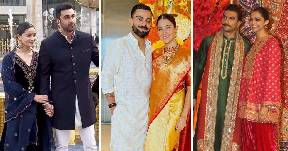 Bollywood couples acing ethnic outfits